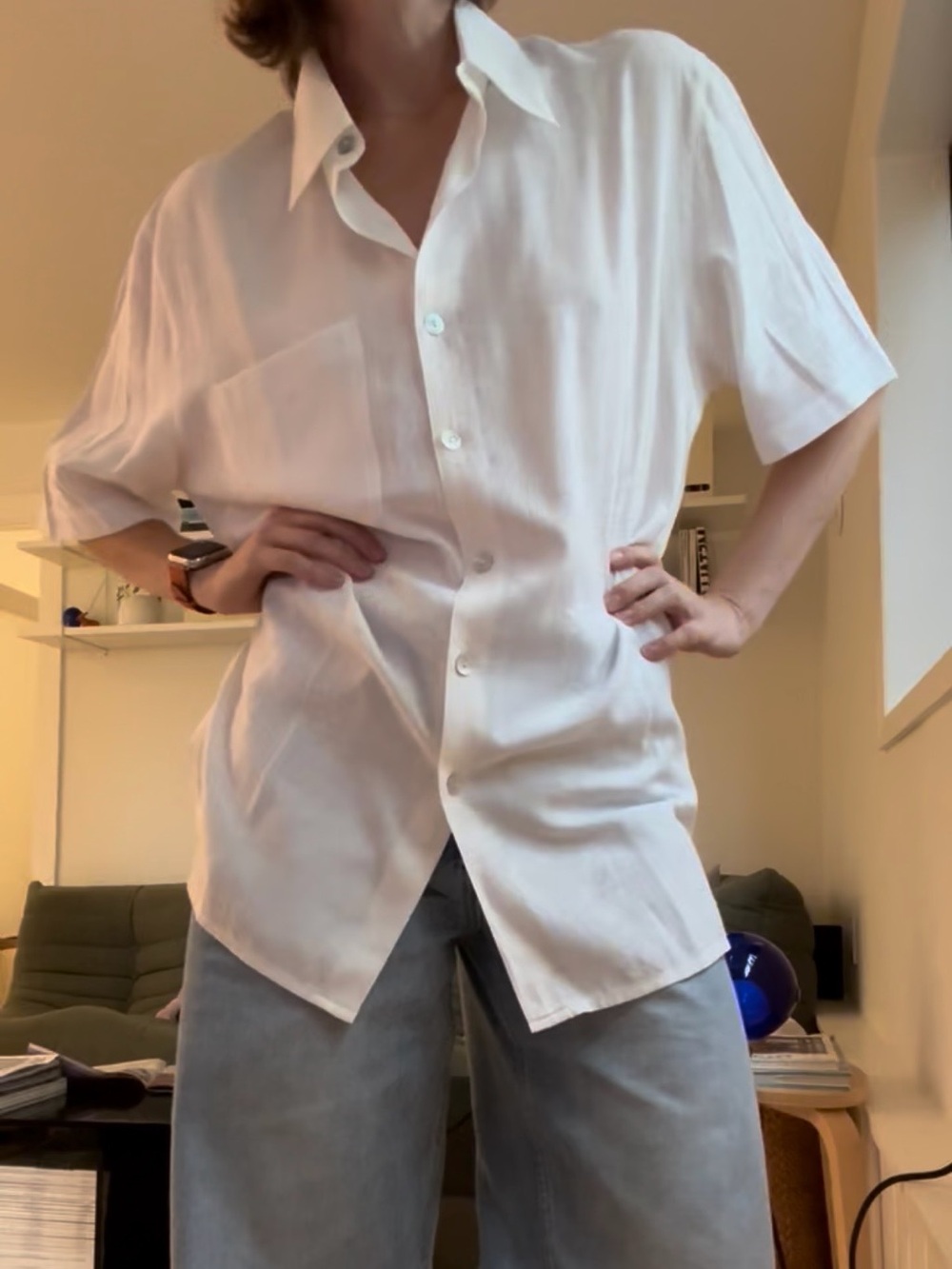 Vintage Floral Jacquard Shirt